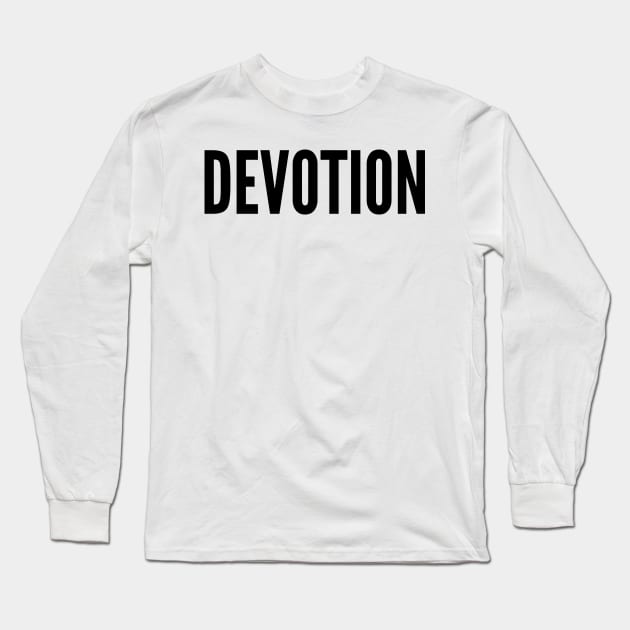 Devotion Long Sleeve T-Shirt by Chalk and Charcoal 